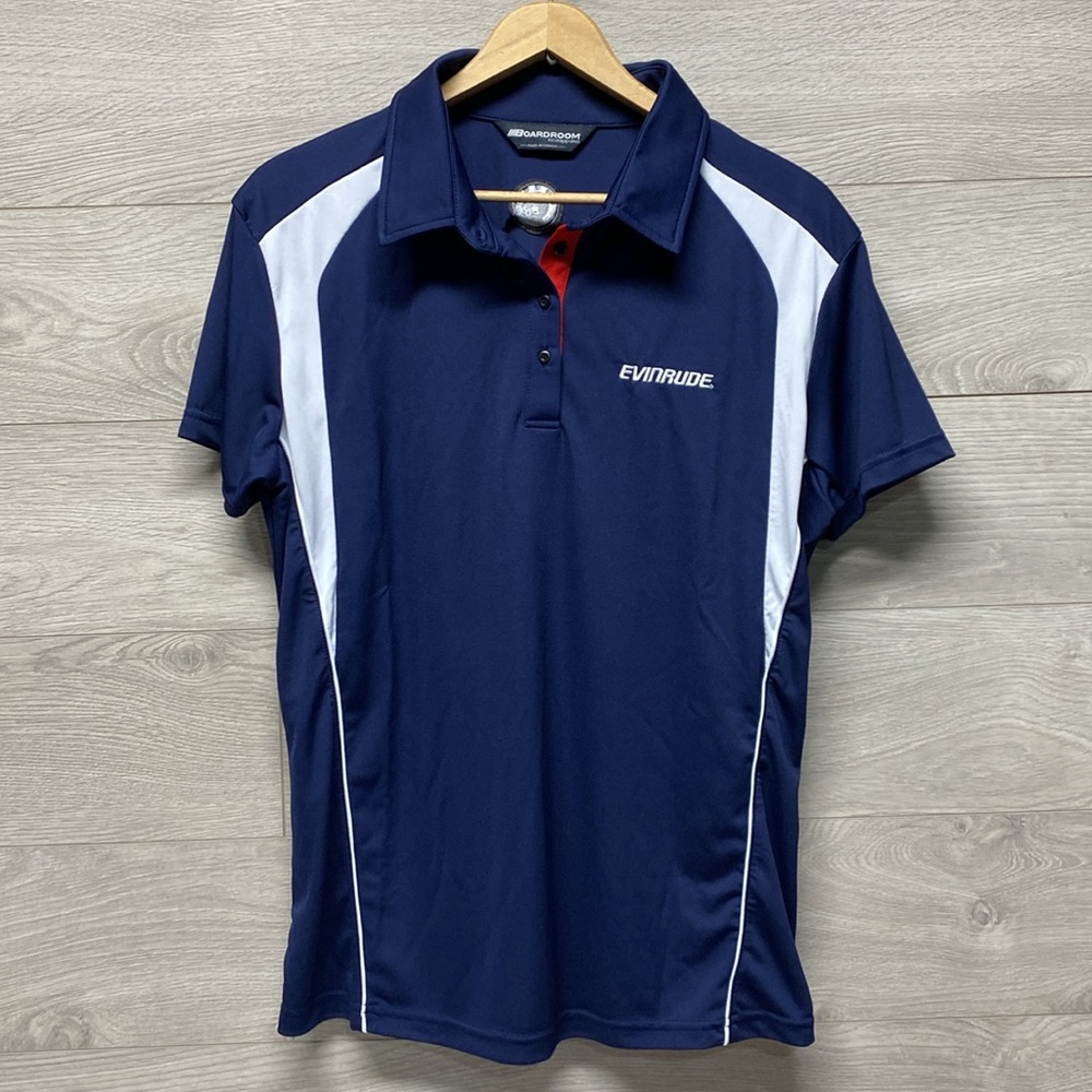 Evinrude Ladies Golf Polo XL Navy Blue